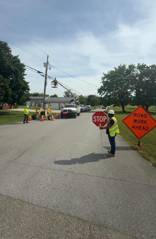 Traffic control at the work zone