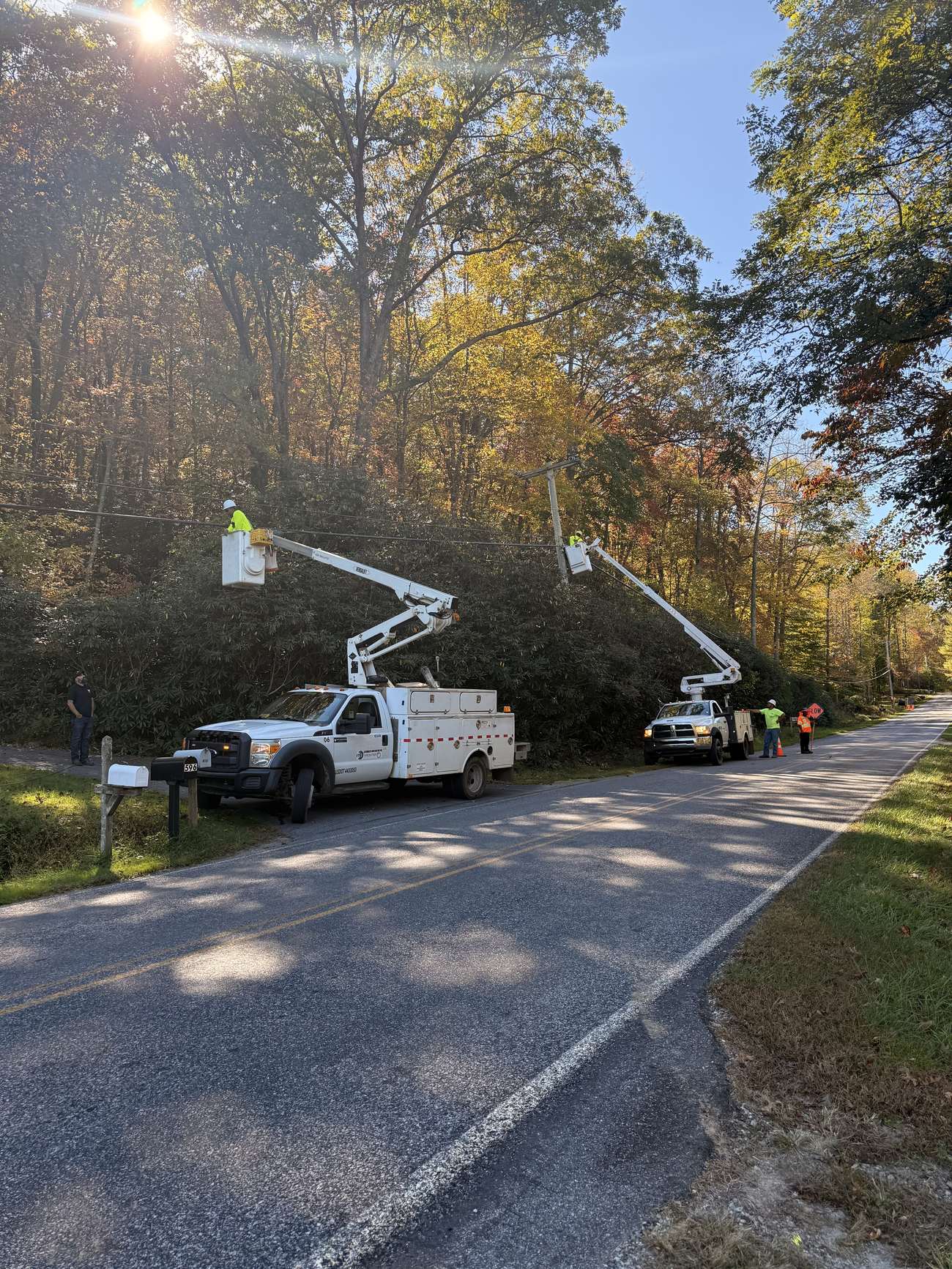 Rural fiber route