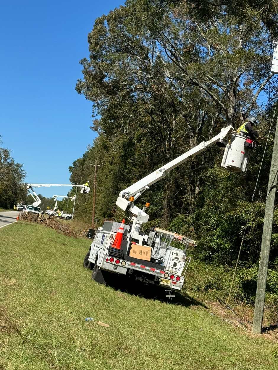 Multiple crews deployed along the affected roads